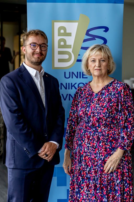 24-Marie Brejchová, prezidentka Unie, a Vojtěch Bíba, starosta Spolku českých právníků Všehrd